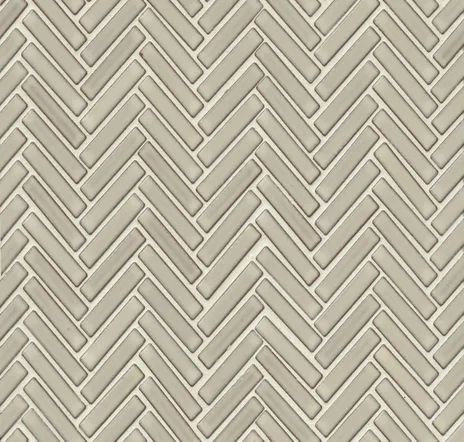 main sample image of Putty 90 Herringbone Porcelain Mosaic Tile