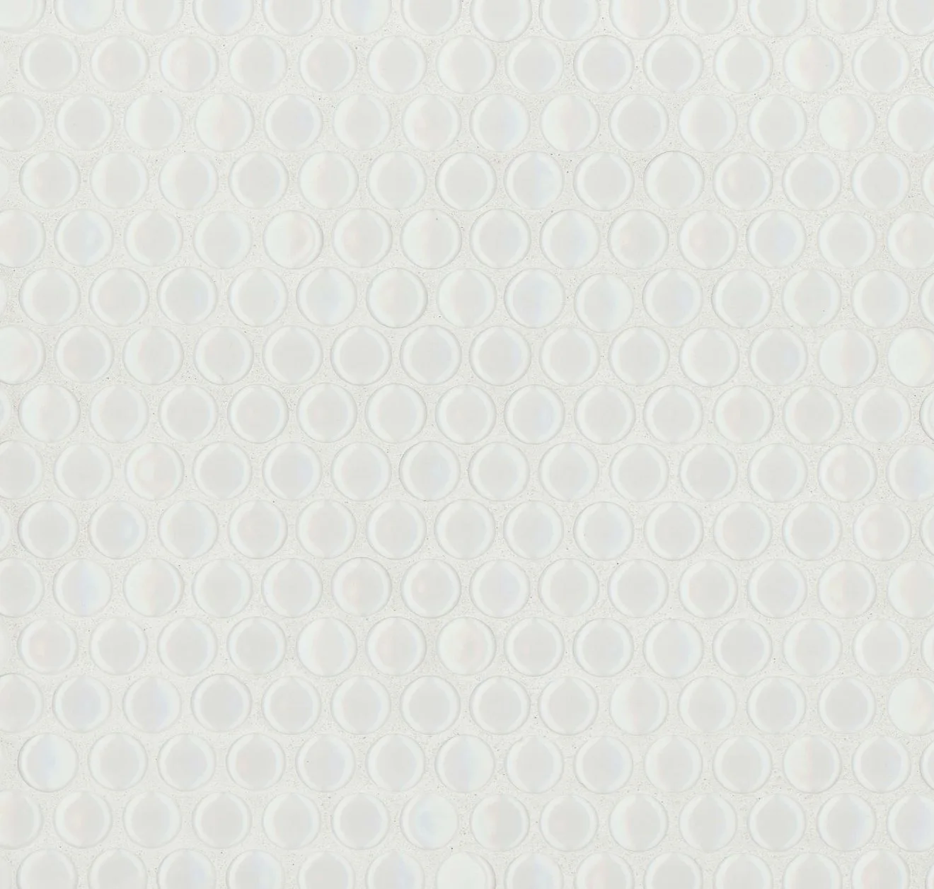 main sample image of White Gloss 360 Penny Round Mosaic