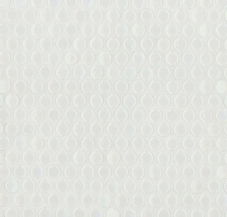 main sample image of White Gloss 360 Penny Round Mosaic