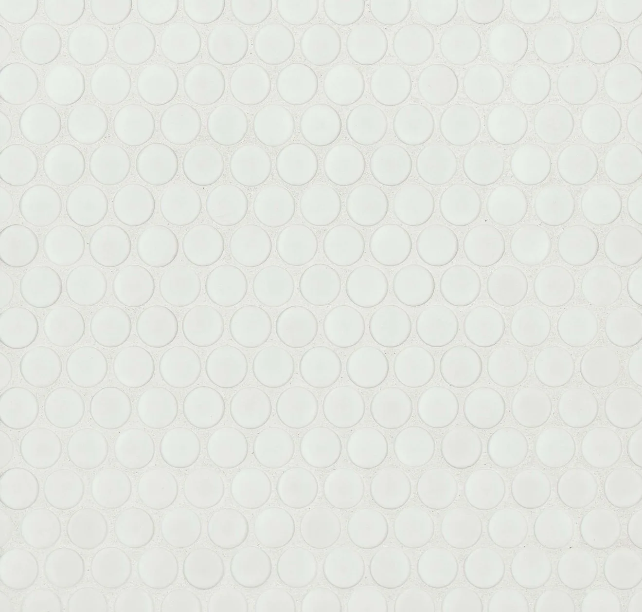 main sample image of White Matte 360 Penny Round Mosaic
