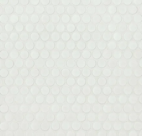 main sample image of White Matte 360 Penny Round Mosaic
