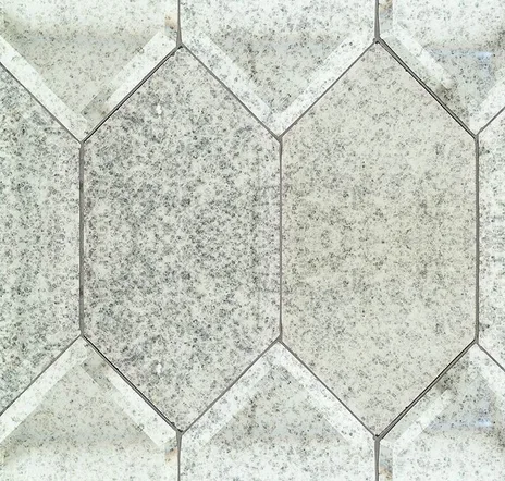 main sample image of Metallic / Iridescent Beveled Paris Gray Hexagon Mirror Glass Tile
