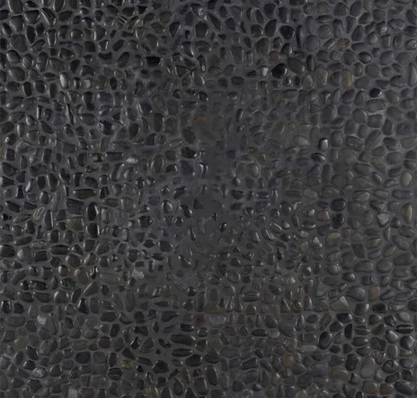 main sample image of Black Cobblestone Obsidian Black Marble Mosaic Tile