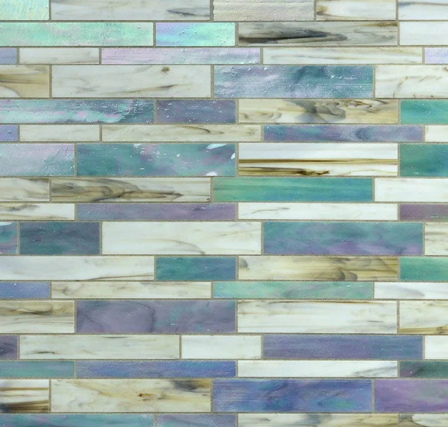 main sample image of Blue Matchstix Kismet Glass Tile