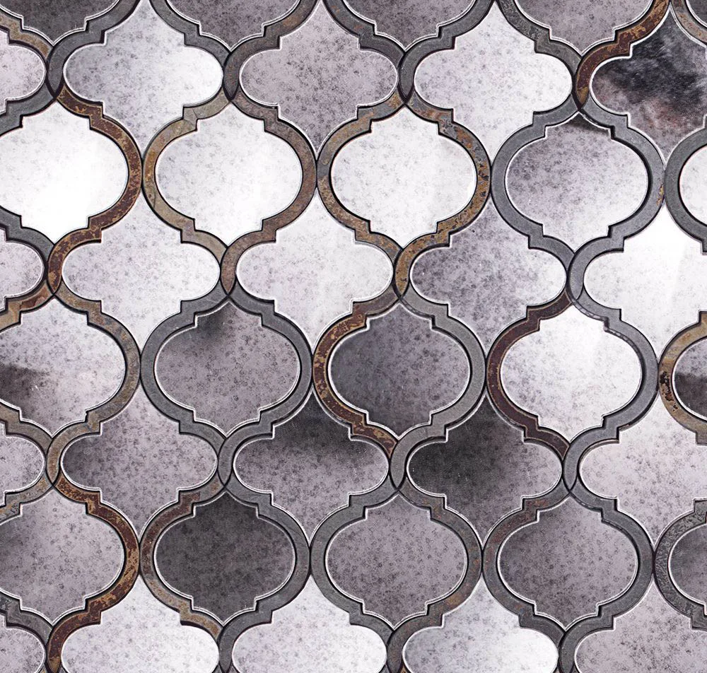 main sample image of Metallic / Iridescent Veranda Paris Gray Quartz & Mirror Tile