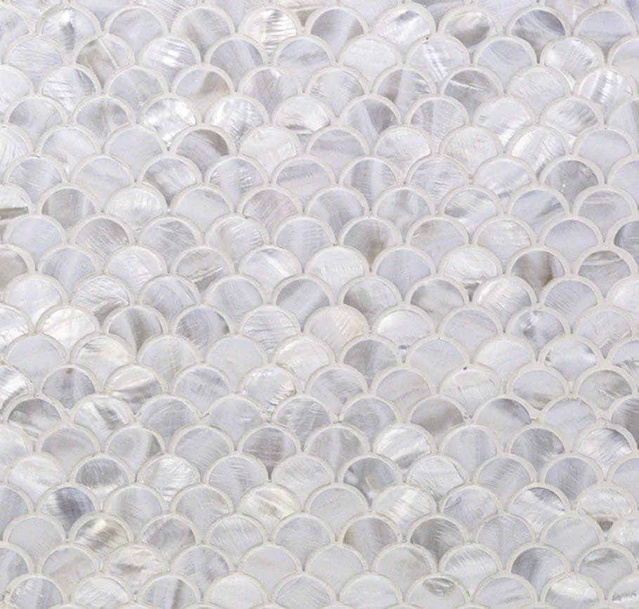 main sample image of Gray Oyster White Pearl Shells Tile