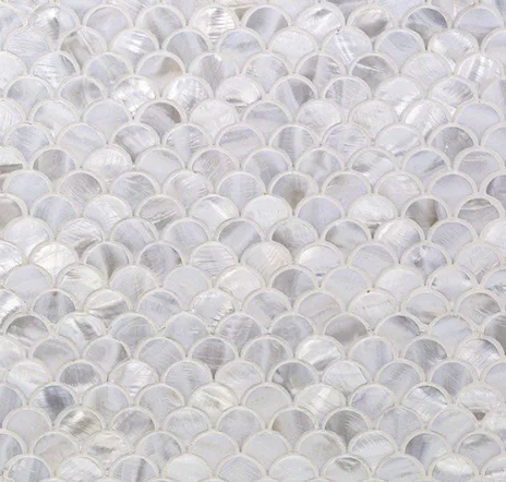 main sample image of Gray Oyster White Pearl Shells Tile