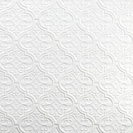 main sample image of Bianco Byzantine Florid Arabesque Ceramic Wall Tile