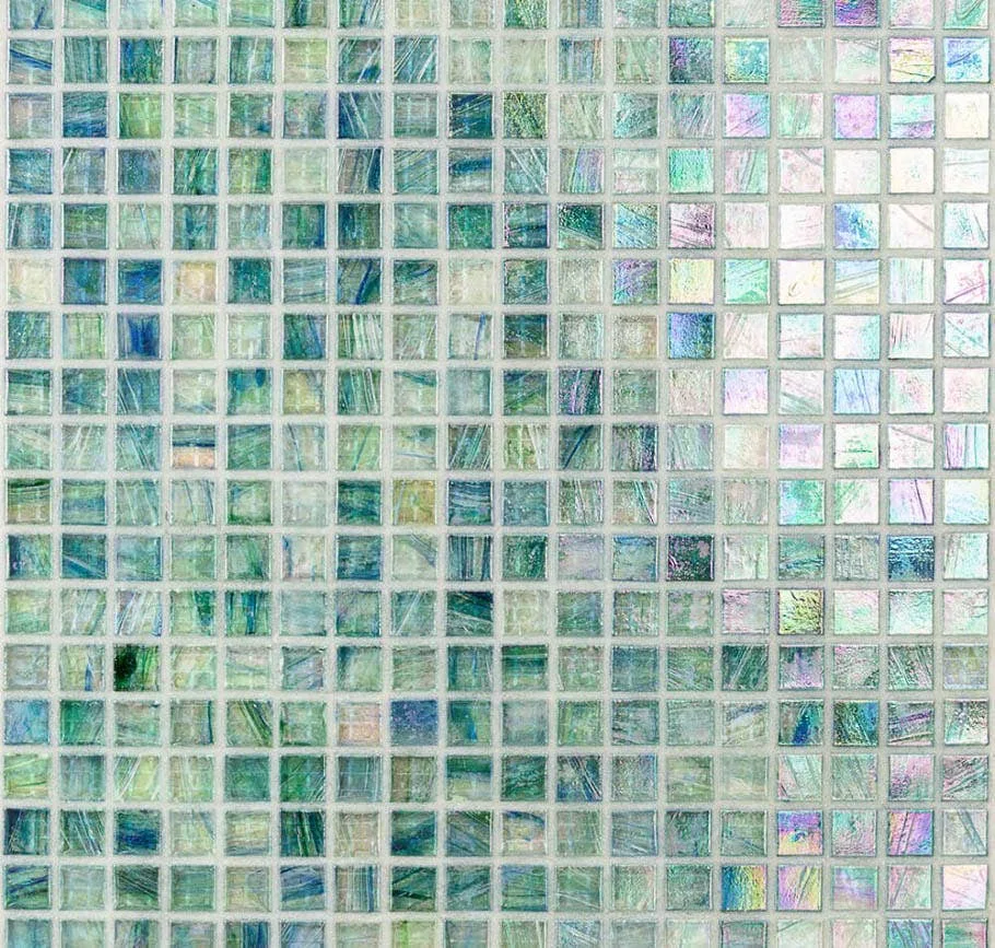 main sample image of Summery Bloom Celeste Glass Tile