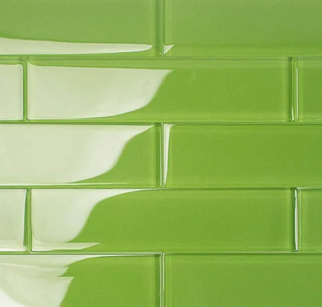 main sample image of Electric Lime Loft Polished Glass Tile
