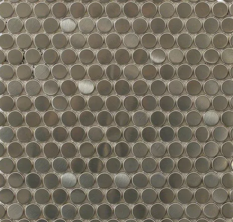 main sample image of Metallic / Iridescent Metal Silver Stainless Steel Tile