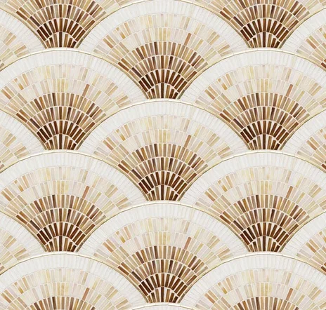 main sample image of Beige Fan Club Cream Ombre with Brass