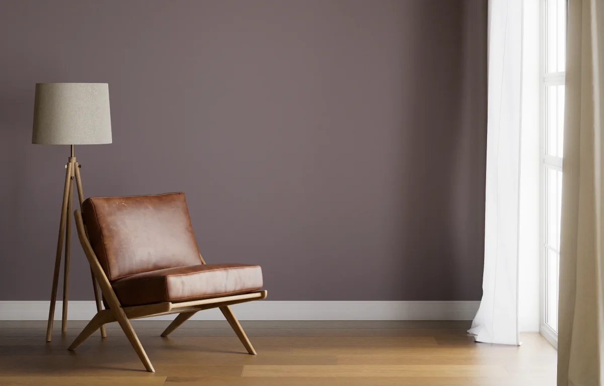 Benjamin Moore Soft Chinchilla (2135-50) vs Kelly Moore Swiss Coffee (23)  side by side comparison, image size:1200x768