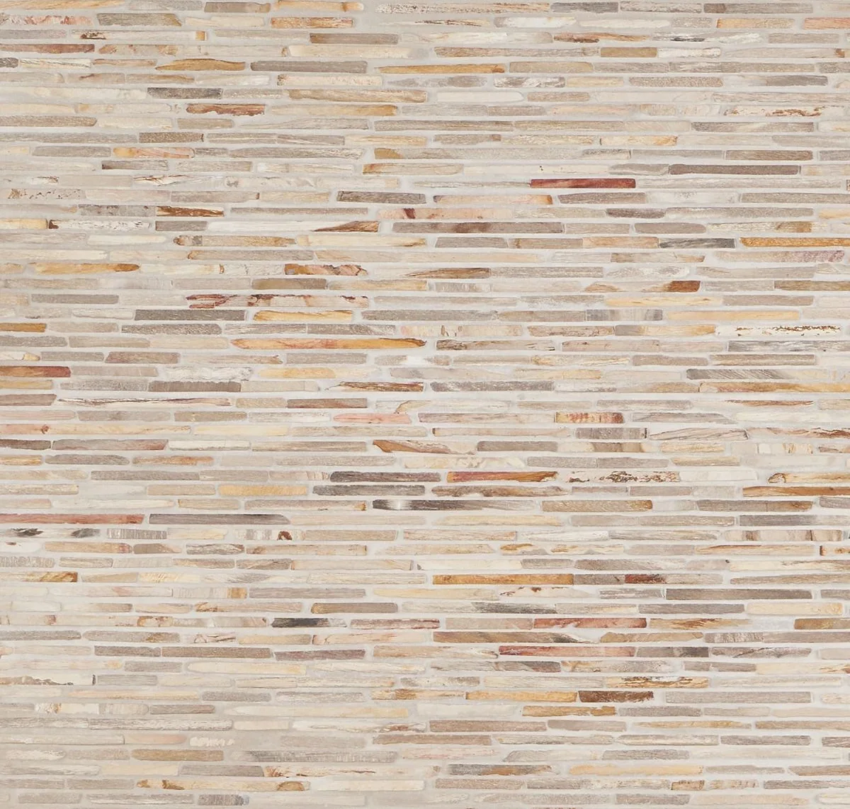 main sample image of Brown Fossil Cracked Joint Petrified Stone Mosaic