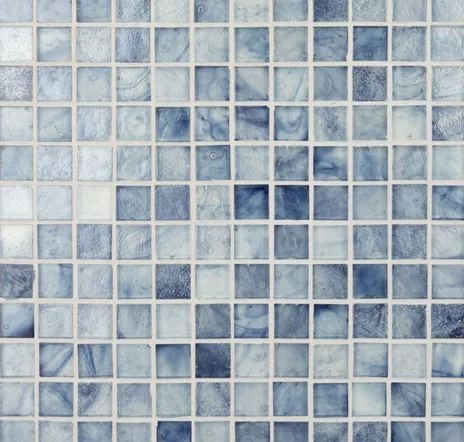 main sample image of Bermuda Artisan Cast Glass, 1x1 Straight Set, 60% Iridescent, 20% Non-Iridescent, 20% Textura