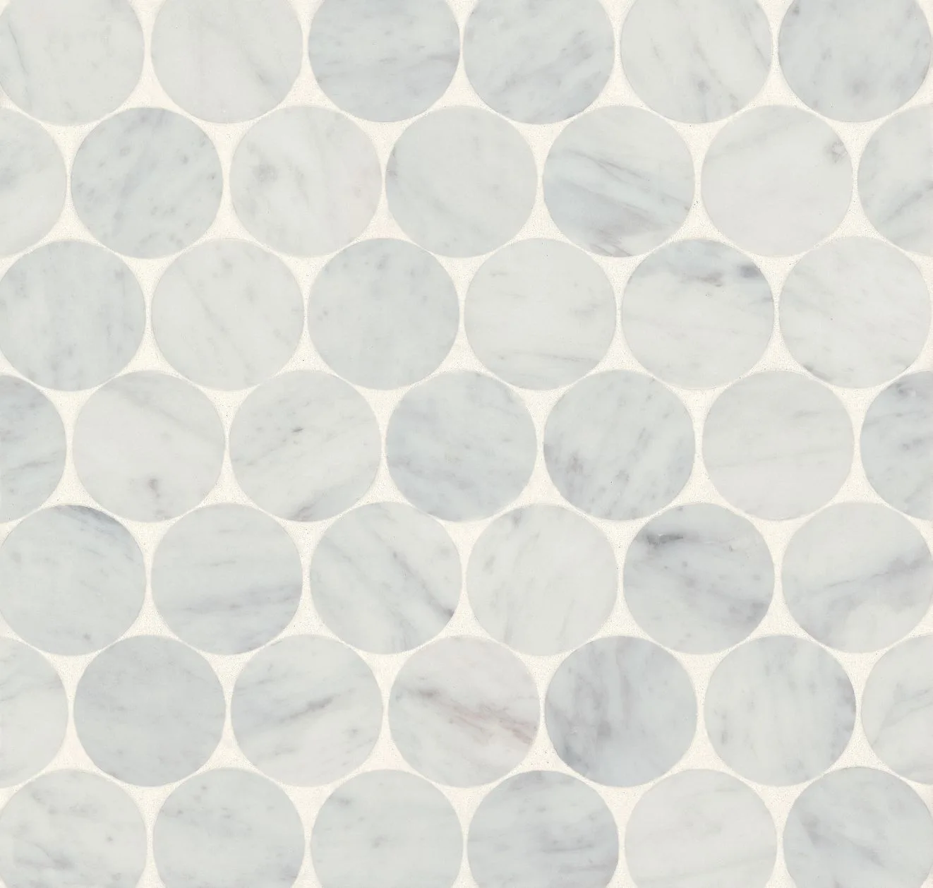 main sample image of White Cararra Monet Mosaic 10