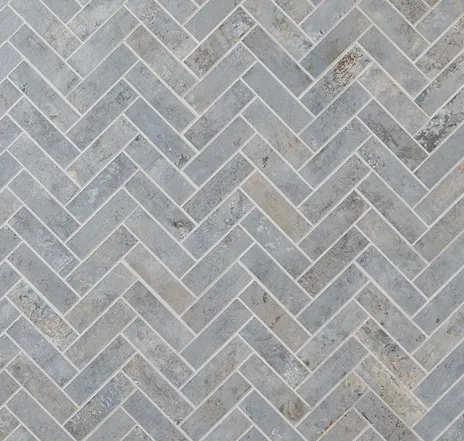 main sample image of Ocean Blue Portrait Herringbone Mosaic