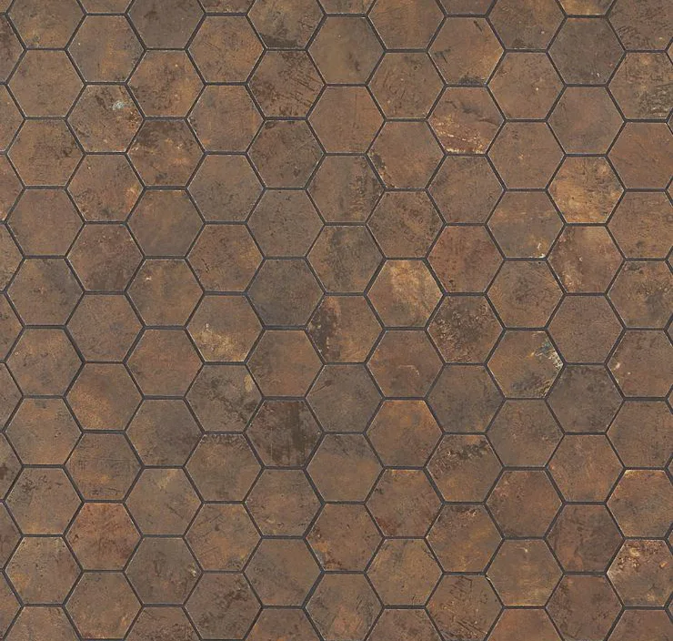 main sample image of Copper Portrait Hexagon Mosaic