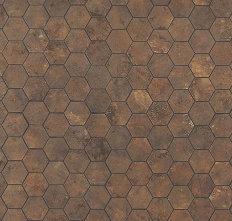 main sample image of Copper Portrait Hexagon Mosaic