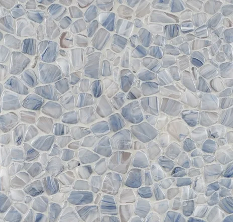 main sample image of Blue Riverglass Frosted Glass Mosaic