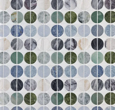 main sample image of Bianco Dolomiti Micro Moons Mosaic