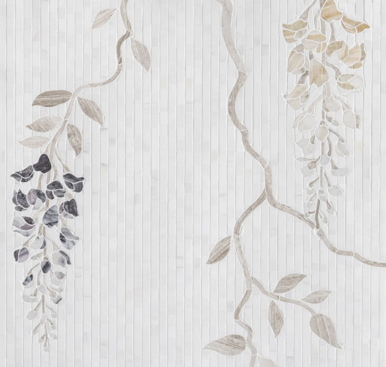 main sample image of White Wisteria Bianco Dolomiti WJ Mosaic