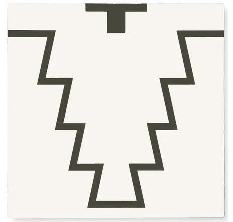 main sample image of White & Black Santa Fe Ceramic Tile