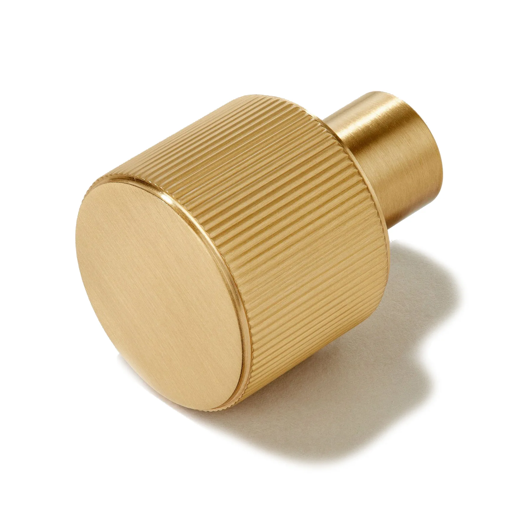 main sample image of Brass Lennon Grooved Button Knob