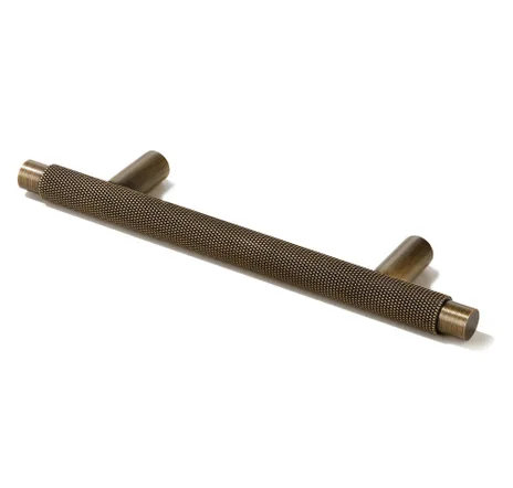 main sample image of Antique Brass Kepler Knurled T-Bar Pull