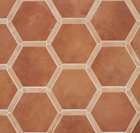 main sample image of Terracotta Dark Sagon Hexagon Porcelain Tile