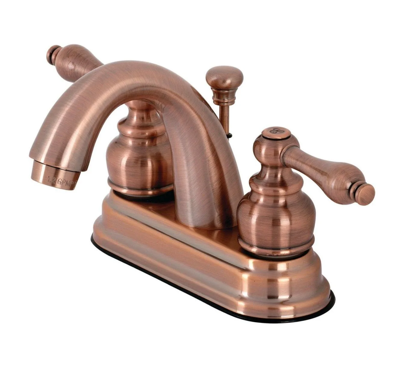 main sample image of Antique Copper Restoration Deck Mount 4 in Centerset Bathroom Faucet