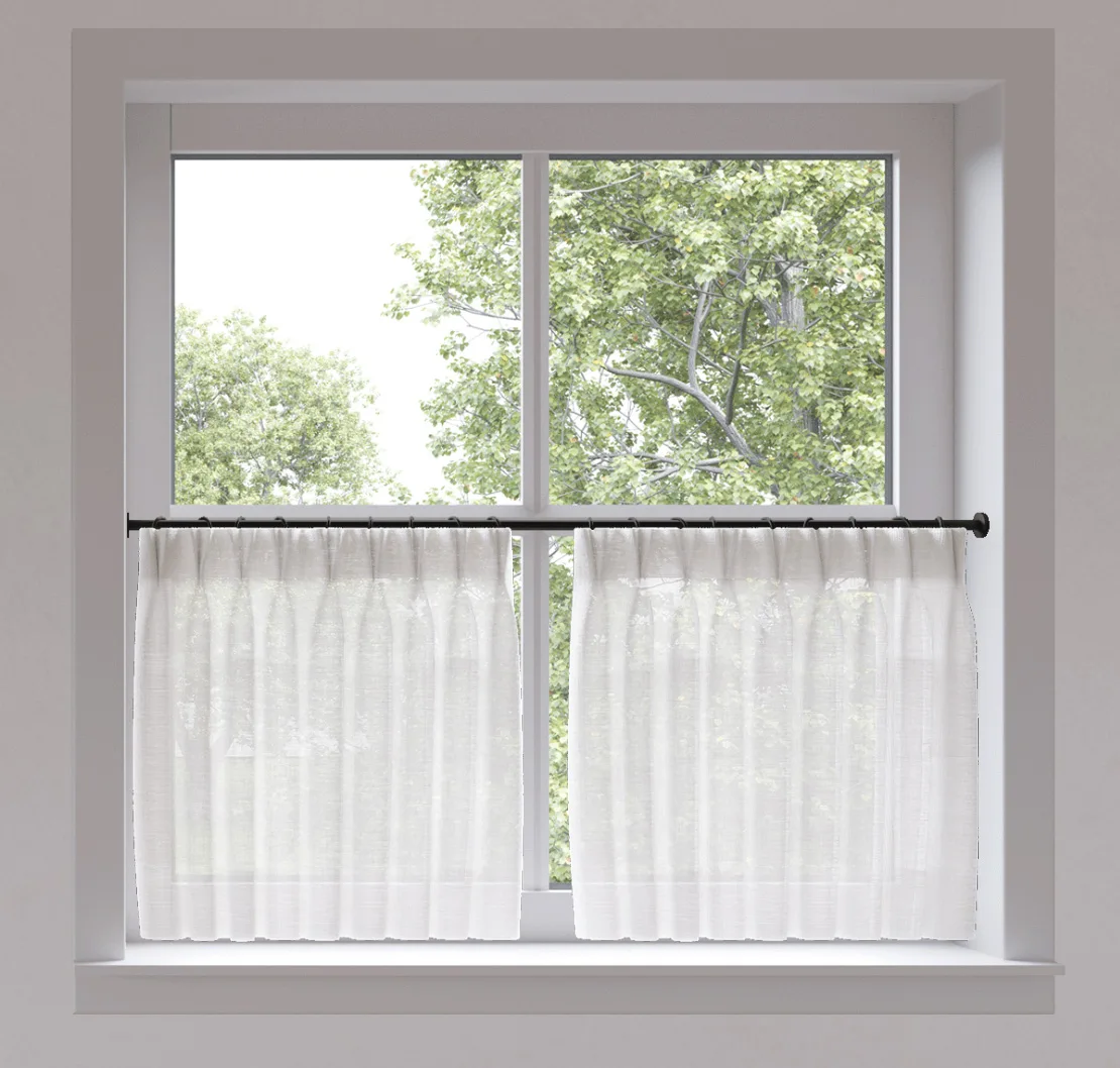 main sample image of Quartz Hues Pinch Pleat Café Curtains - Hues