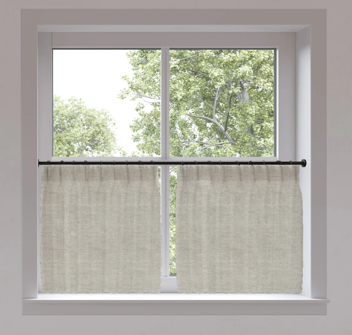 main sample image of Driftwood Hues Pinch Pleat Café Curtains - Hues
