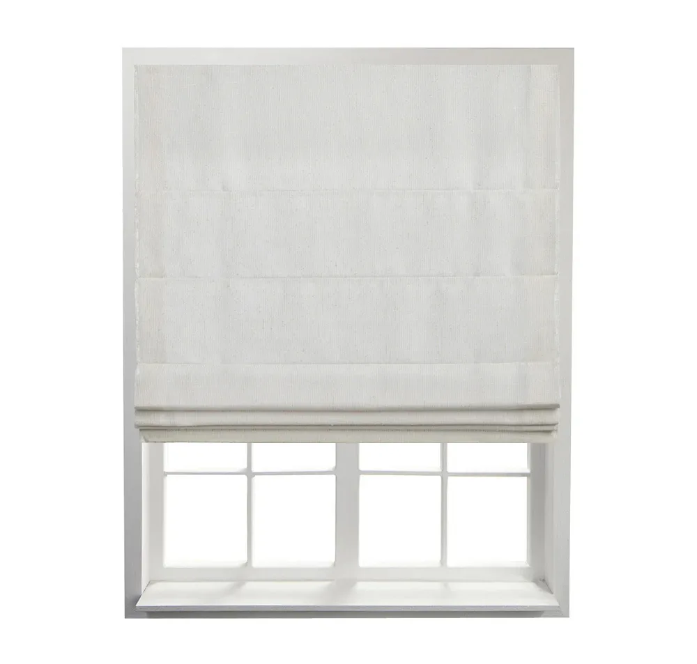 main sample image of Straw Cascade Roman Shade in Living