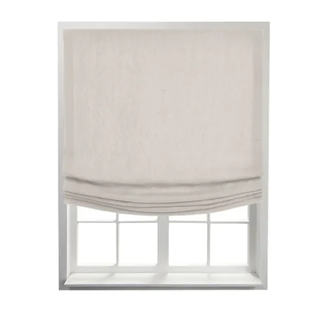 main sample image of Oatmeal Relaxed Roman Shade in Belgian Linen