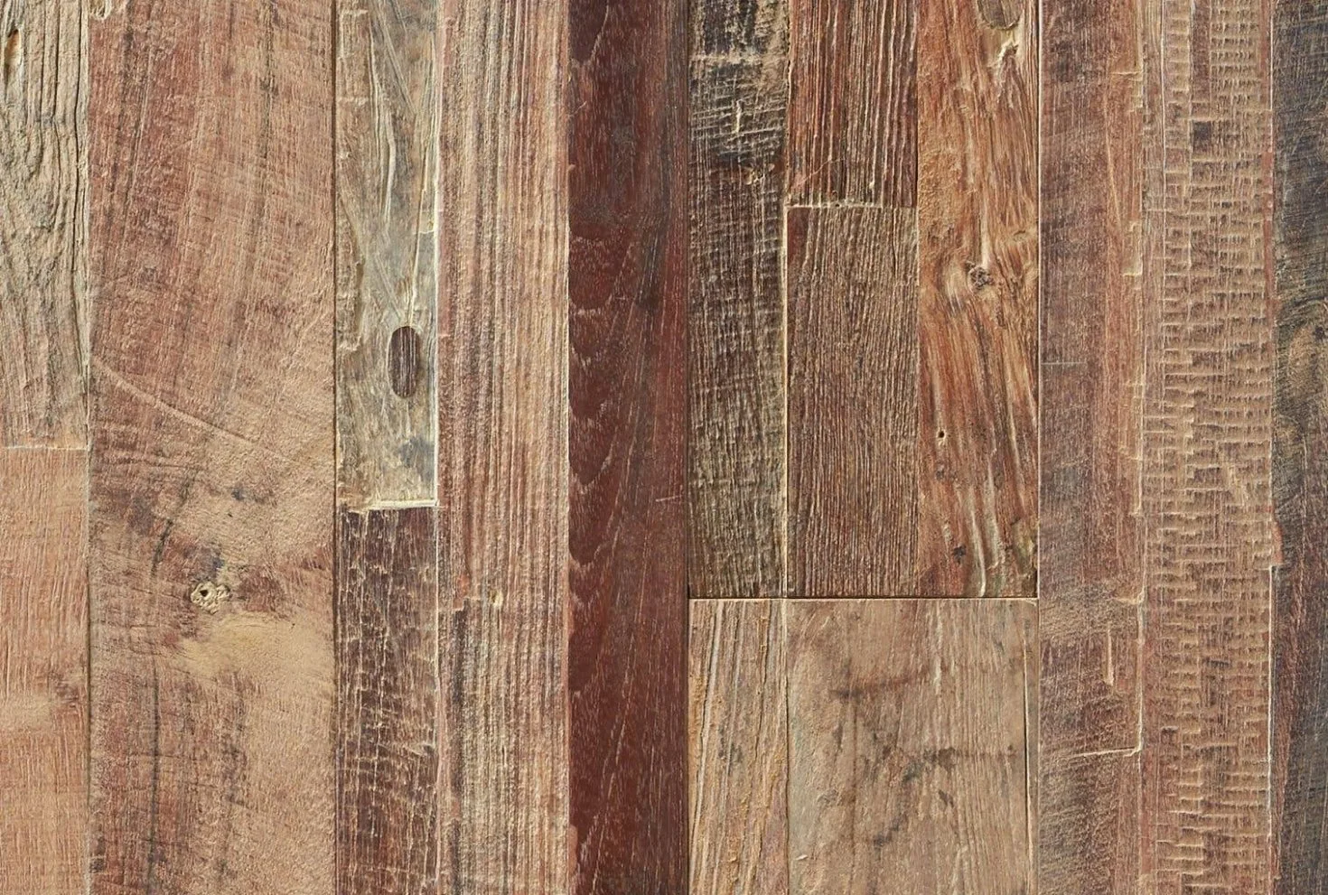 main sample image of Ivory Reclaimed Teak Engineered Flooring - Ivory