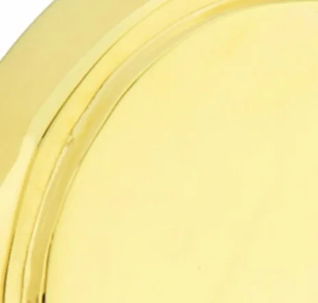 main sample image of Polished Brass Ice White Porcelain Cabinet Knob