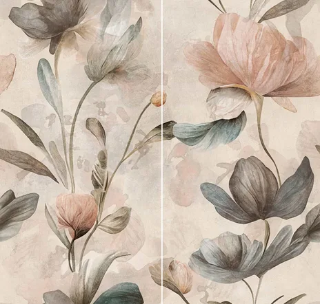 main sample image of Lily Art Gallery by Paula Purroy Bouquet Multicolor 24x48 Artisan Decor Matte Porcelain Tile
