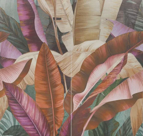 main sample image of Rainforest Art Gallery by Paula Purroy Bouquet Multicolor 24x48 Artisan Decor Matte Porcelain Tile