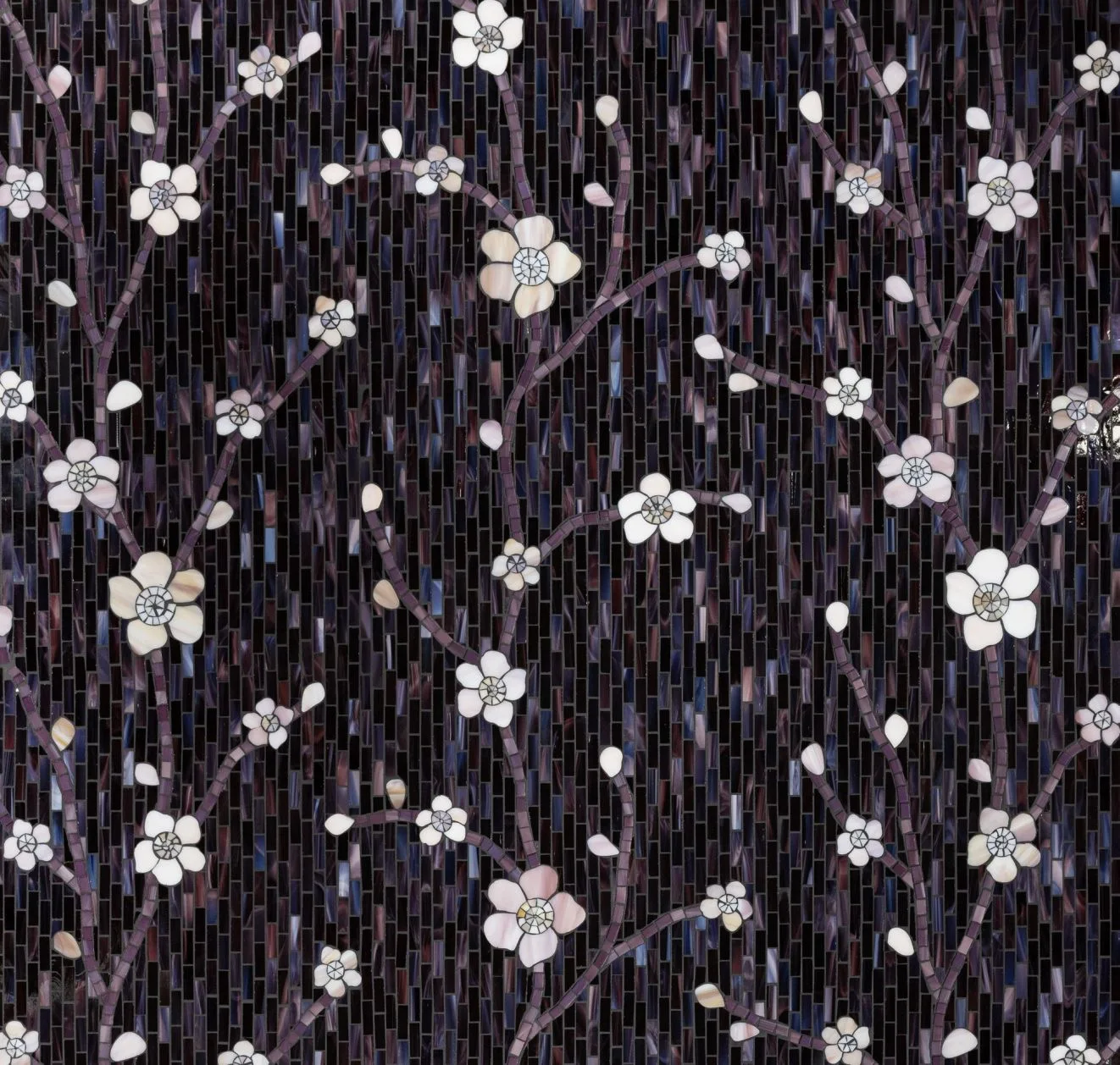 main sample image of Dizzy Plum - Dark Cherry Glass Mosaic