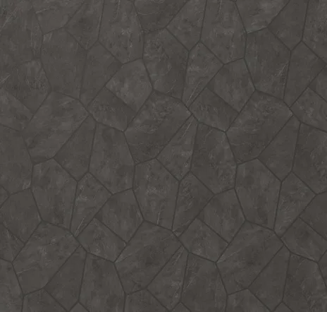 main sample image of Charcoal Black Era Organic Pattern Mosaic Tile