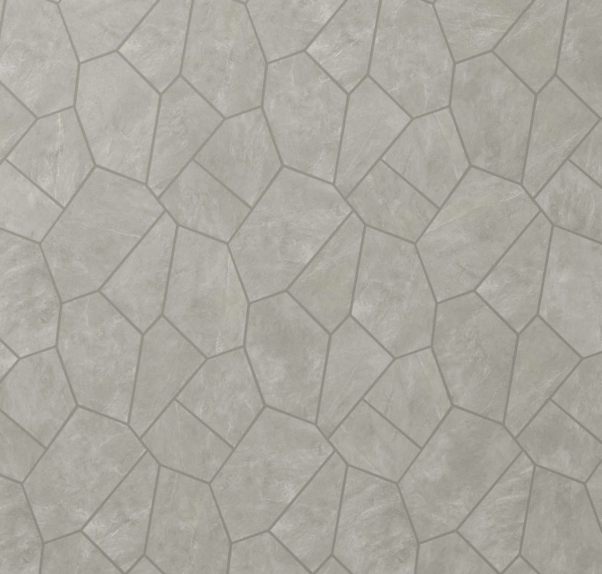 main sample image of Silver Gray Era Organic Pattern Mosaic Tile