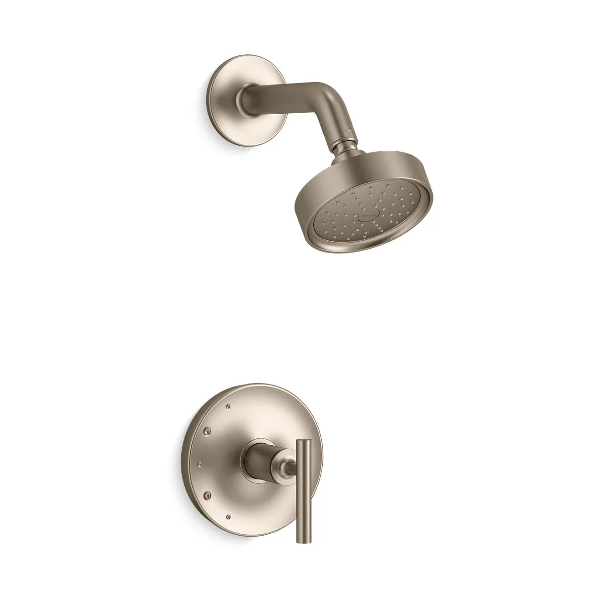 main sample image of Vibrant Brushed Bronze Purist® Rite-Temp® Shower Trim Kit with Lever Handle, 1.75 GPM