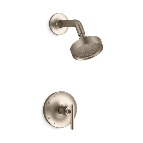 main sample image of Vibrant Brushed Bronze Purist® Rite-Temp® Shower Trim Kit with Lever Handle, 1.75 GPM