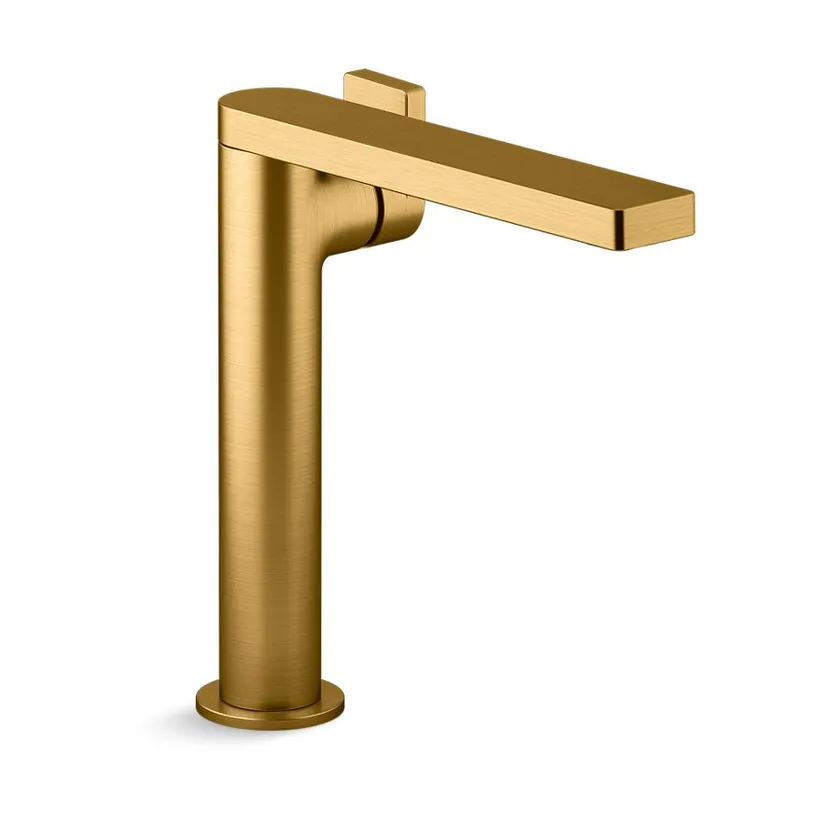 KOHLER Composed Tall Single-Handle 1.2 GPM bathroom Sink Faucet with Lever Handle in Vibrant Polished Nickel