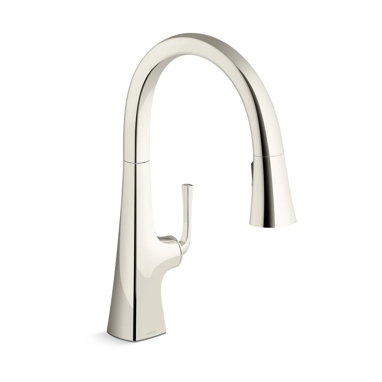 main sample image of Vibrant Polished Nickel Graze® Pull-Down Kitchen Sink Faucet with Three-Function Sprayhead
