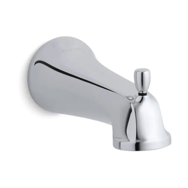main sample image of Polished Chrome Bancroft® Wall-Mount Bath Spout with Diverter, Slip-Fit Connection