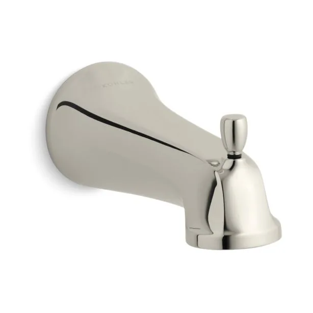 main sample image of Vibrant Polished Nickel Bancroft® Wall-Mount Bath Spout with Diverter, NPT Connection