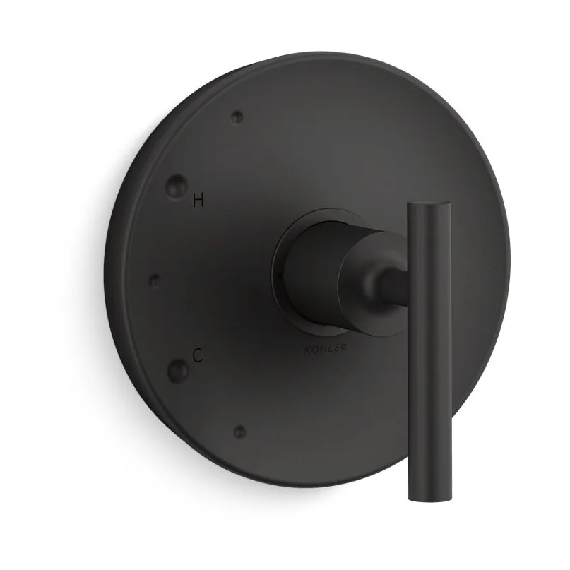 main sample image of Matte Black Purist® Rite-Temp® Valve Trim with Lever Handle