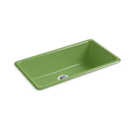 main sample image of Fresh Green Iron/Tones® 33in Top-/Undermount Single-Bowl Kitchen Sink